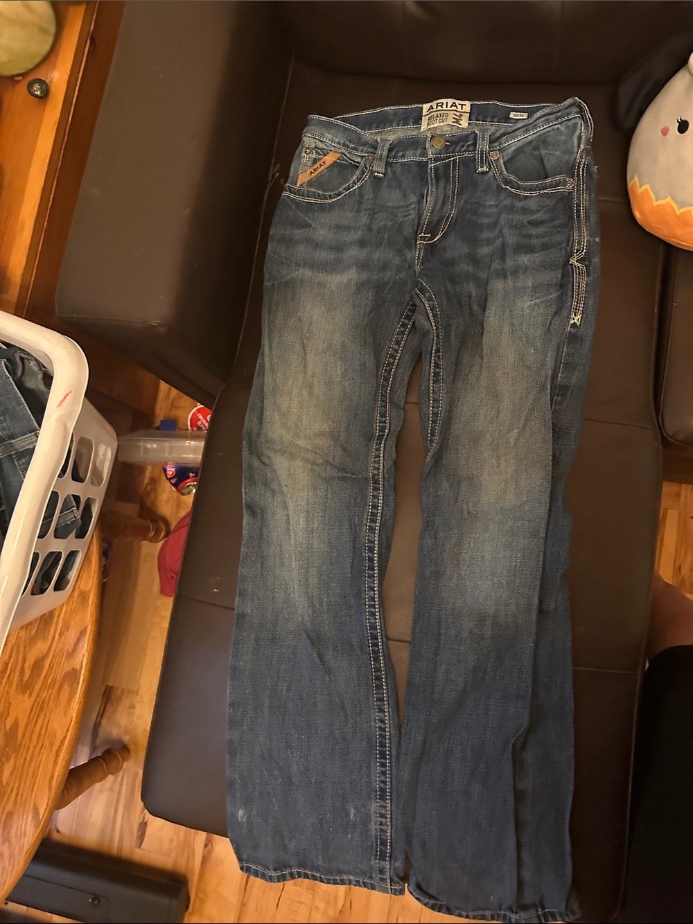 Ariat Men's Faded Blue Bootcut Denim Jeans